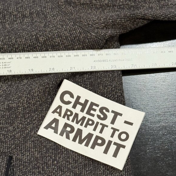 Marc Anthony Sz XXL Dark Gray Button Up Shawl Elbow Patch Mens Cardigan Sweater - Picture 9 of 10